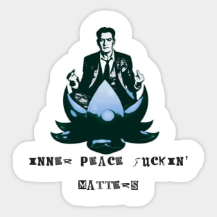 Inner Peace F*ckin Matters (blue) Sticker
